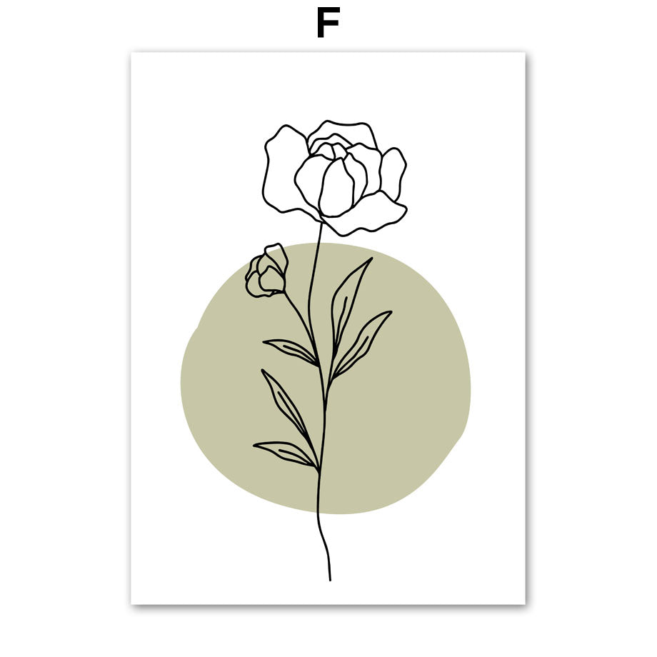 Tulips Abstract Roses Wall Art