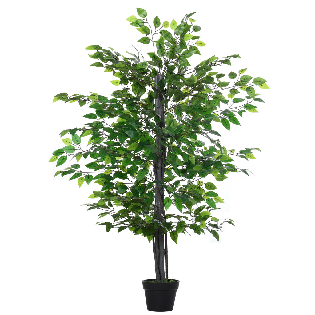 Set Of 2 Artificial White Rose Plants