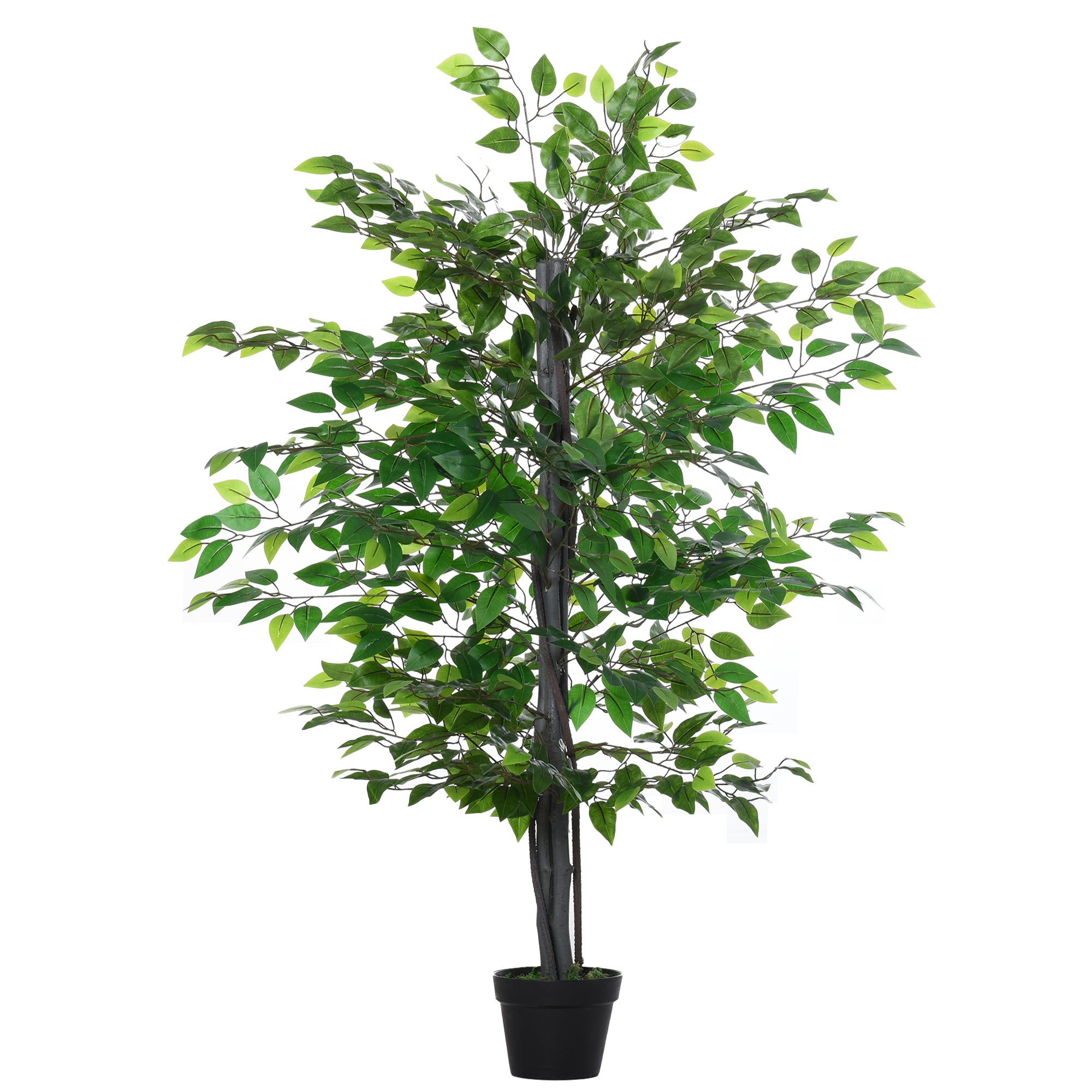 Set Of 2 Artificial White Rose Plants